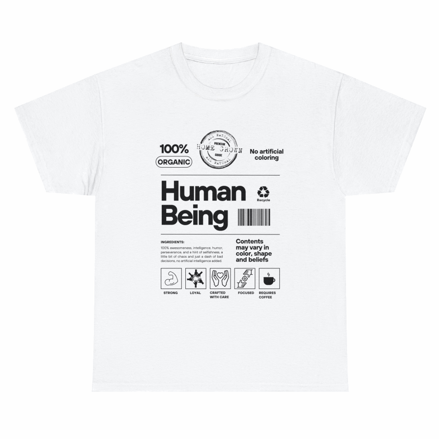 Casual Human Being Printed T-shirt
