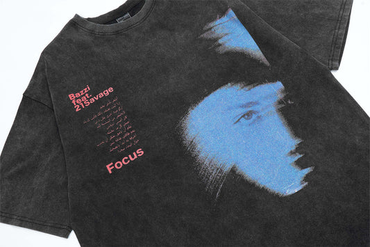 Aesthetic Bazzi 21 Savage Focus T-shirt