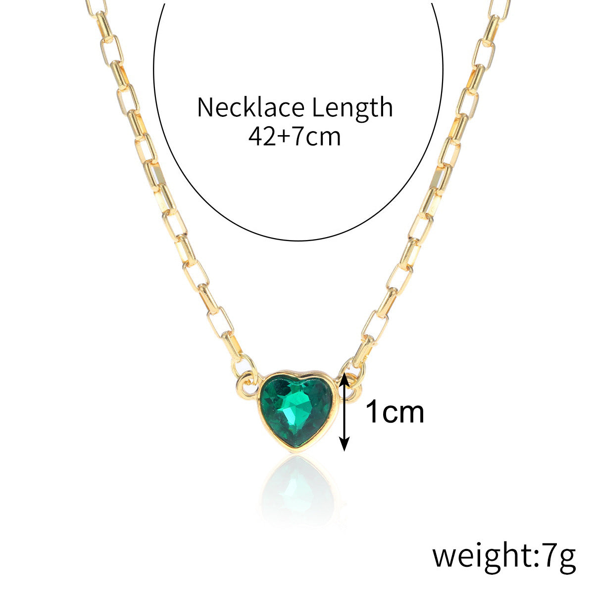 Stylish Green Emrald Necklace