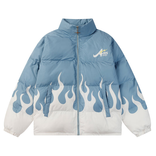 Retro Flame Cotton Coat